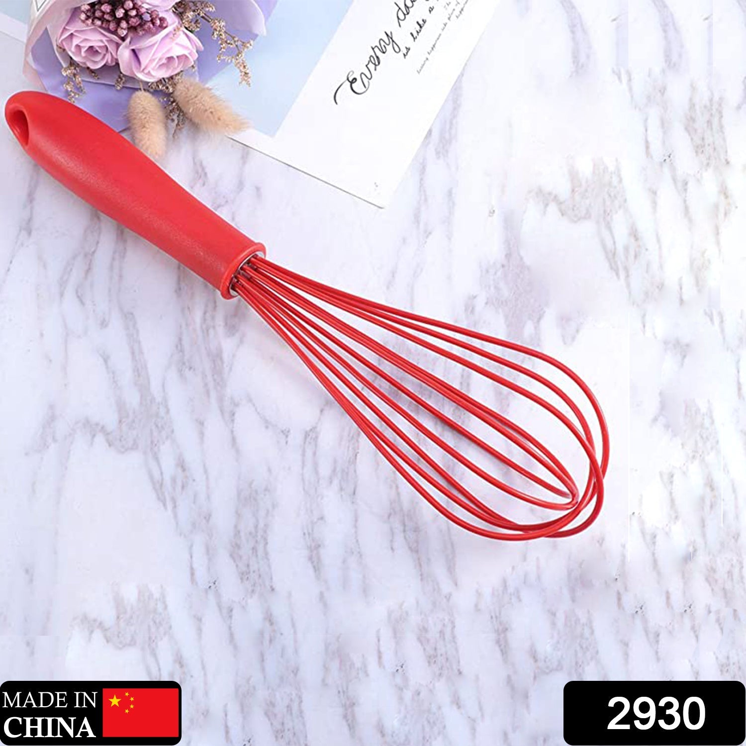 2930 Manual Whisk Mixer Silicone Whisk, Cream Whisk, Flour Mixer, Rotary Egg Mixer, Kitchen Baking Tool. DeoDap 2930 Manual Whisk Mixer Silicone Whisk, Cream Whisk, Flour Mixer, Rotary Egg Mixer, Kitchen Baking Tool. DeoDap